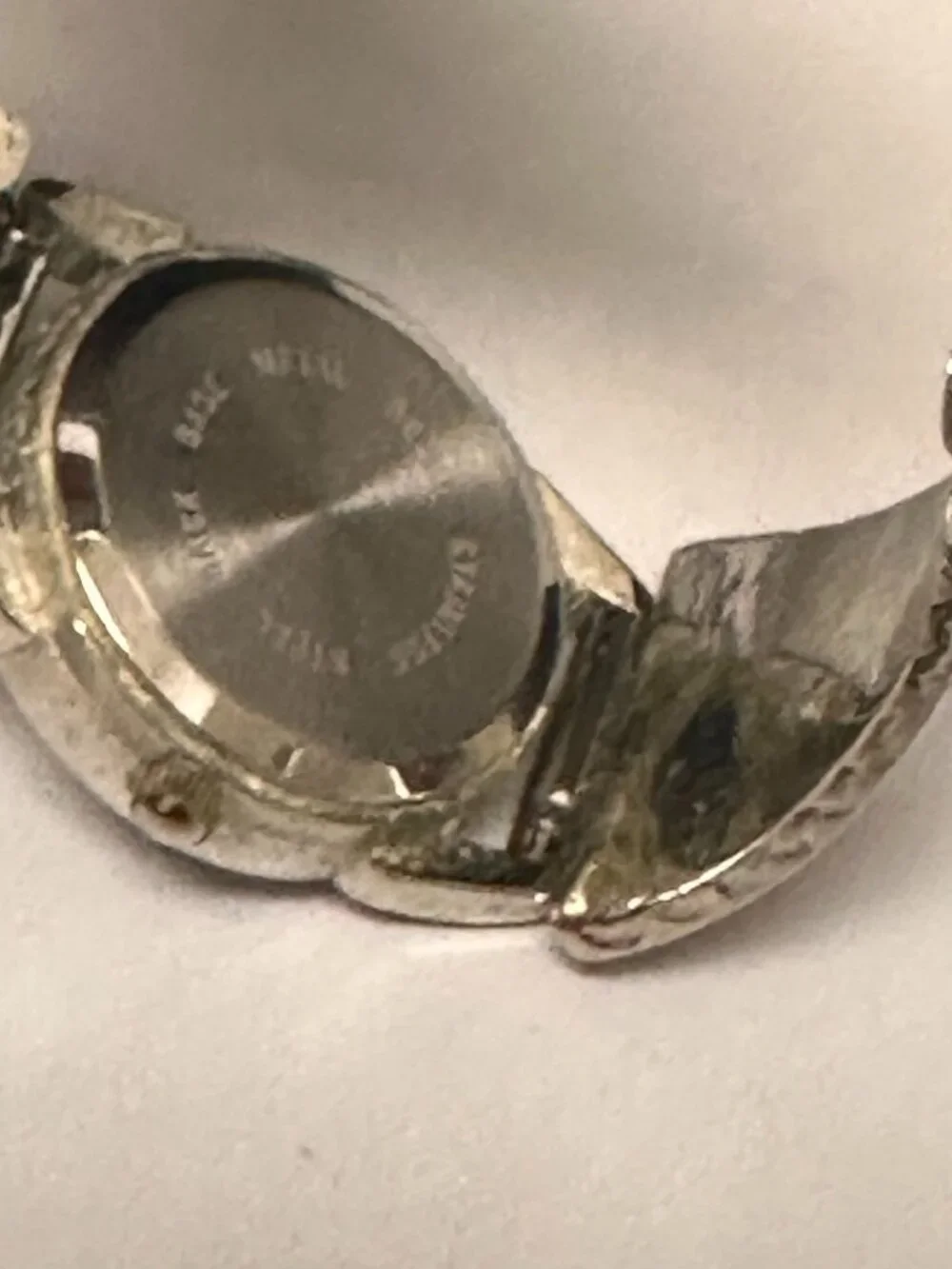 3/$30 Collezio Watch Women Silver Tone Hummingbird Stretch Expansion Band 6.25